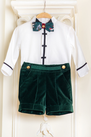 Green Holiday - Delicate Christmas suit for boys