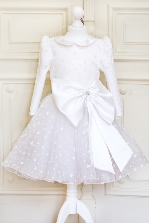 White Stars - dress for little ones made out of little stars tulle